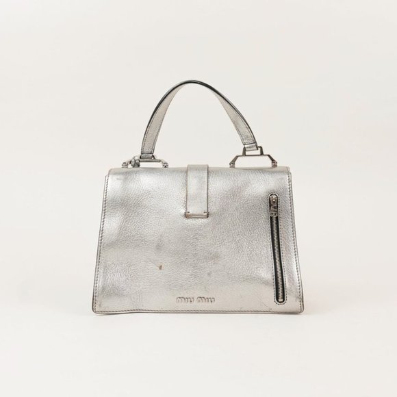 Miu Miu Cromo Madras Bandoliera Shoulder Bag - Picture 4 of 13